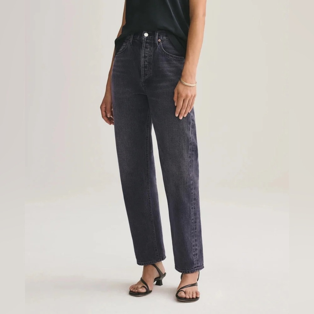 Agolde 90s Mid Rise Loose in Photogram (black)
